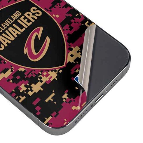 NBA Cleveland Cavaliers Digi Camo iPhone 15 Pro Max Skin