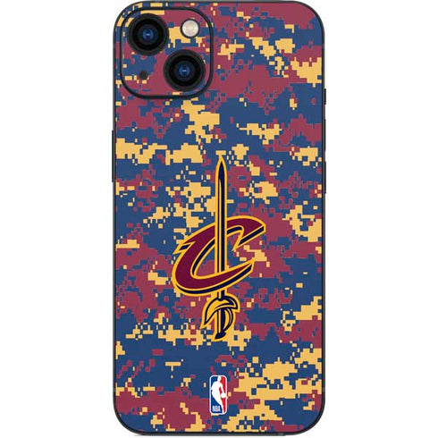 NBA Cleveland Cavaliers Digi Camo iPhone 15 Skin