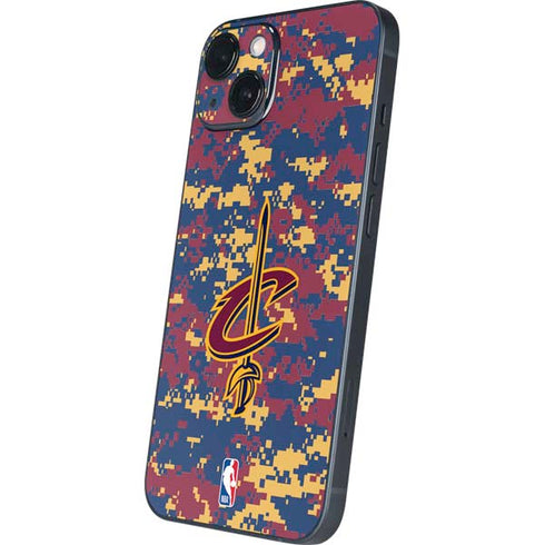 NBA Cleveland Cavaliers Digi Camo iPhone 15 Skin