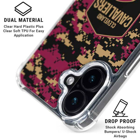 NBA Cleveland Cavaliers Digi Camo iPhone 16 MagSafe Case