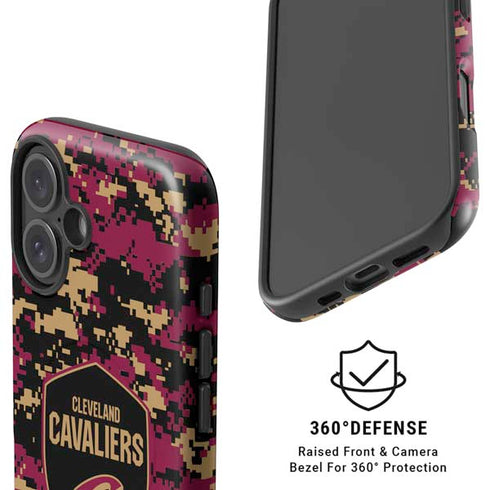 NBA Cleveland Cavaliers Digi Camo iPhone 16 Magsafe Impact Case