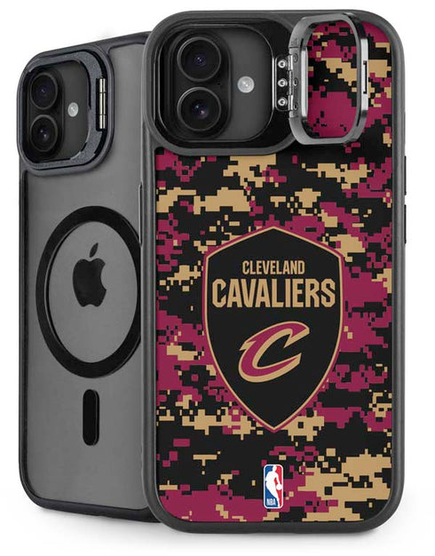 NBA Cleveland Cavaliers Digi Camo iPhone 16 Plus Kickstand Case