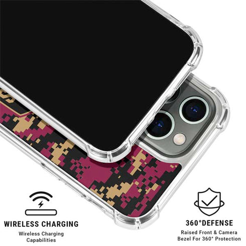 NBA Cleveland Cavaliers Digi Camo iPhone 16 Pro Clear Case