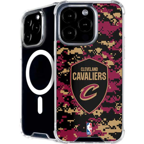 NBA Cleveland Cavaliers Digi Camo iPhone 16 Pro MagSafe Case