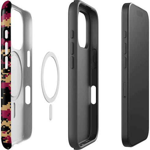 NBA Cleveland Cavaliers Digi Camo iPhone 16 Pro Magsafe Impact Case