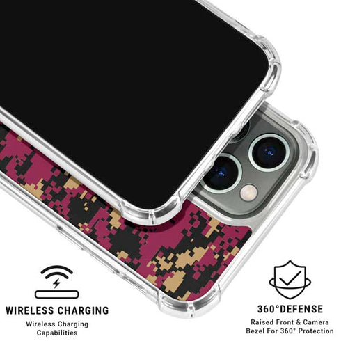 NBA Cleveland Cavaliers Digi Camo iPhone 16 Pro Max Clear Case