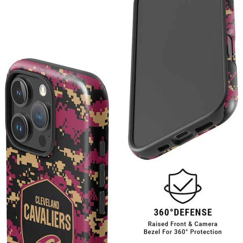 NBA Cleveland Cavaliers Digi Camo iPhone 16 Pro Max Magsafe Impact Case