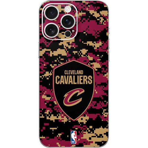 NBA Cleveland Cavaliers Digi Camo iPhone 16 Pro Max Skin