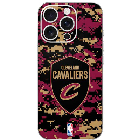 NBA Cleveland Cavaliers Digi Camo iPhone 16 Pro Skin