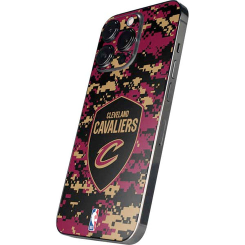NBA Cleveland Cavaliers Digi Camo iPhone 16 Pro Skin