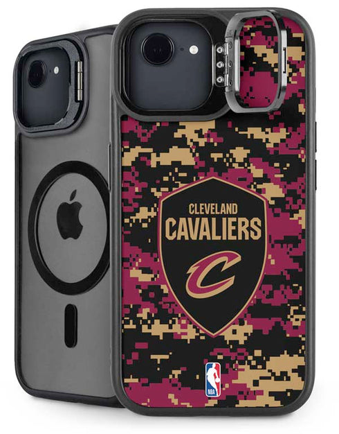 NBA Cleveland Cavaliers Digi Camo iPhone 16e Kickstand Case