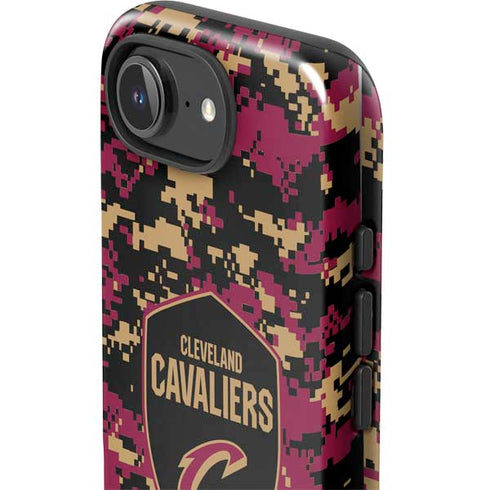 NBA Cleveland Cavaliers Digi Camo iPhone 16e Impact Case