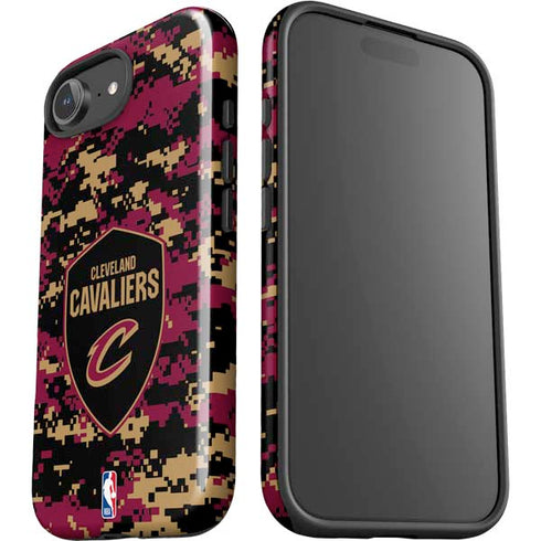 NBA Cleveland Cavaliers Digi Camo iPhone 16e Impact Case