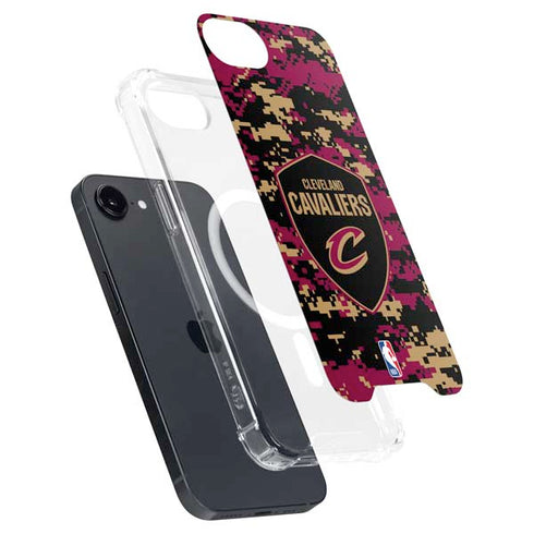 NBA Cleveland Cavaliers Digi Camo iPhone 16e MagSafe Case