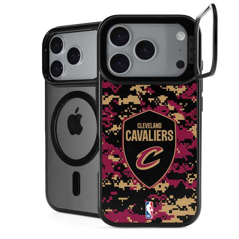 NBA Cleveland Cavaliers Digi Camo iPhone 18 Pro Max Kickstand Case