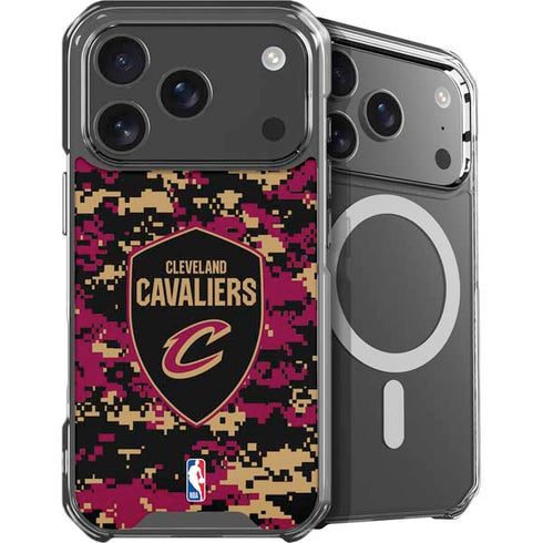 NBA Cleveland Cavaliers Digi Camo iPhone 18 Pro Max MagSafe Case