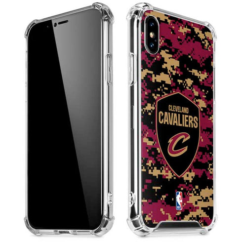 NBA Cleveland Cavaliers Digi Camo iPhone X/XS Clear Case