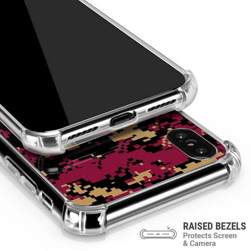 NBA Cleveland Cavaliers Digi Camo iPhone X/XS Clear Case