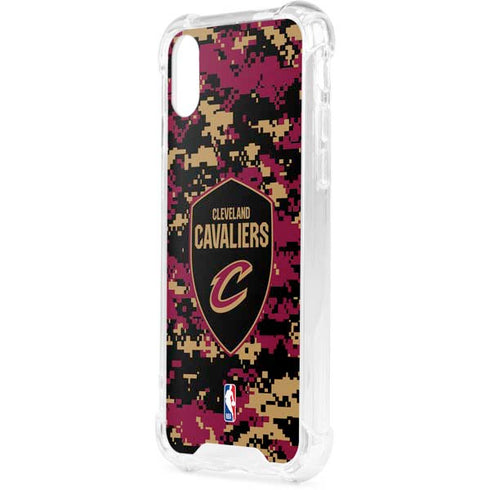 NBA Cleveland Cavaliers Digi Camo iPhone XS Clear Case