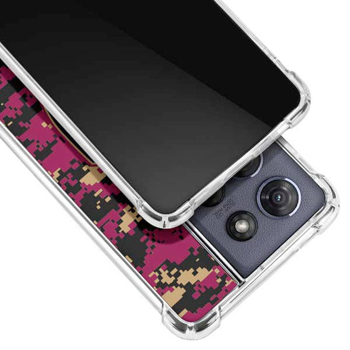 NBA Cleveland Cavaliers Digi Camo Moto G 5G (2025) Clear Case
