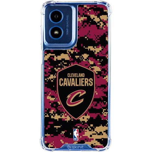 NBA Cleveland Cavaliers Digi Camo Moto G Play 4G (2024) Clear Case