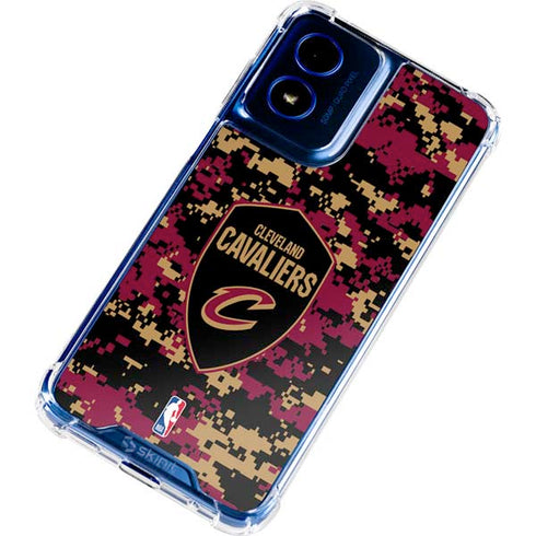 NBA Cleveland Cavaliers Digi Camo Moto G Play 4G (2024) Clear Case