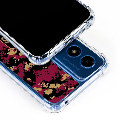 NBA Cleveland Cavaliers Digi Camo Moto G Play 4G (2024) Clear Case