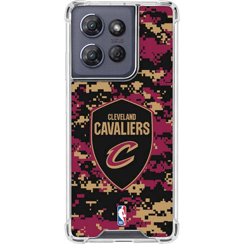 NBA Cleveland Cavaliers Digi Camo Moto G Stylus 5G (2025) Clear Case