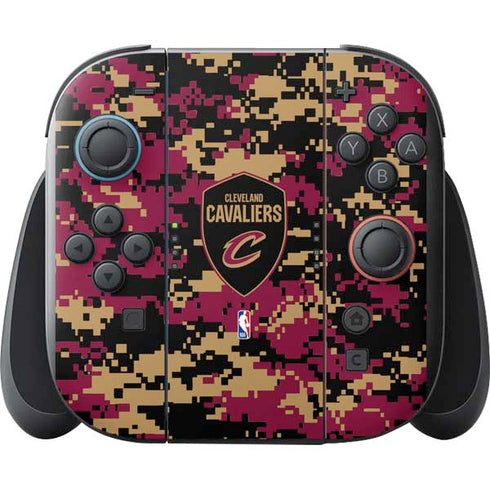 NBA Cleveland Cavaliers Digi Camo Nintendo Switch 2 (2025) with Joy-Con Skin