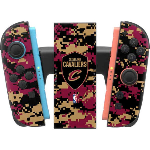 NBA Cleveland Cavaliers Digi Camo Nintendo Switch 2 (2025) Joy-Con Controller Skin