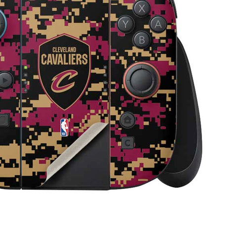 NBA Cleveland Cavaliers Digi Camo Nintendo Switch 2 (2025) Joy-Con Controller Skin