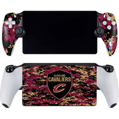 NBA Cleveland Cavaliers Digi Camo PlayStation Portal Remote Player Skin