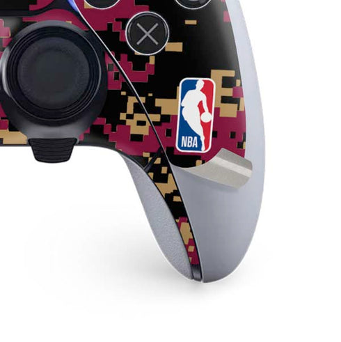 NBA Cleveland Cavaliers Digi Camo PS5 DualSense Edge Pro Controller Skin