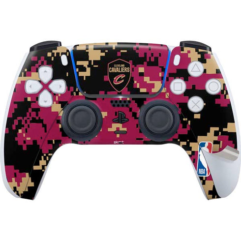 NBA Cleveland Cavaliers Digi Camo PS5 Pro Bundle Skin