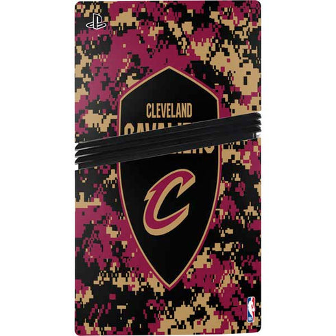 NBA Cleveland Cavaliers Digi Camo PS5 Pro Console Skin