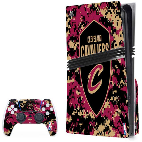 NBA Cleveland Cavaliers Digi Camo PlayStation PS5 Skins