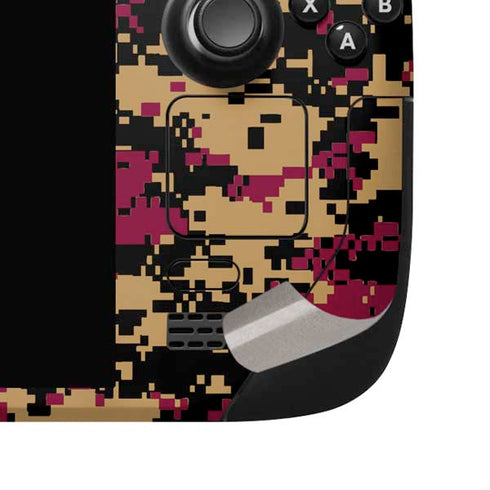 NBA Cleveland Cavaliers Digi Camo Steam Deck Handheld Gaming Computer OLED Skin