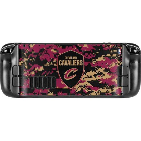 NBA Cleveland Cavaliers Digi Camo Steam Deck Handheld Gaming Computer Skin