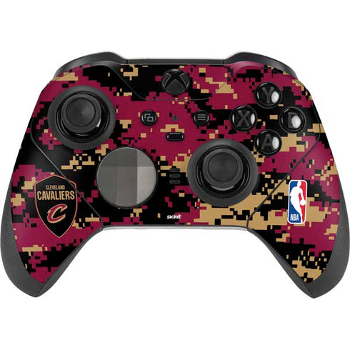 NBA Cleveland Cavaliers Digi Camo Xbox Elite Wireless Controller Series 2 Skin