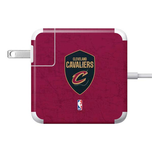 NBA Cleveland Cavaliers Distressed 85W Power Adapter (15 and 17 inch MacBook Pro Charger) Skin