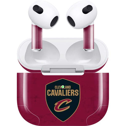 NBA Cleveland Cavaliers Distressed Apple AirPods (3rd Gen 2021) Skin