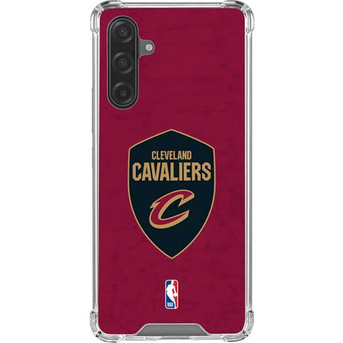 NBA Cleveland Cavaliers Distressed Galaxy A17 Clear Case