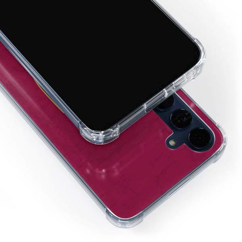 NBA Cleveland Cavaliers Distressed Galaxy A55 5G Clear Case