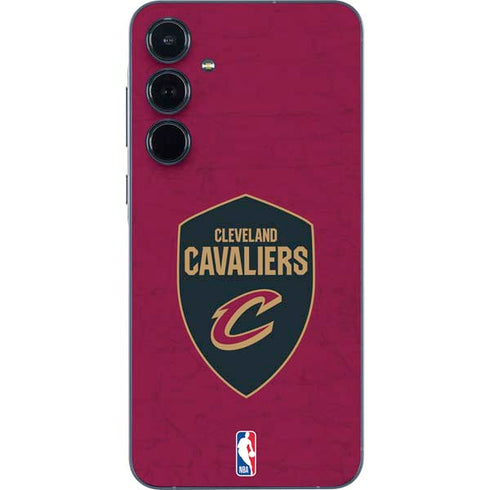 NBA Cleveland Cavaliers Distressed Galaxy A55 5G Skin