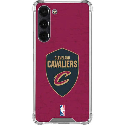NBA Cleveland Cavaliers Distressed Galaxy S24 FE Clear Case