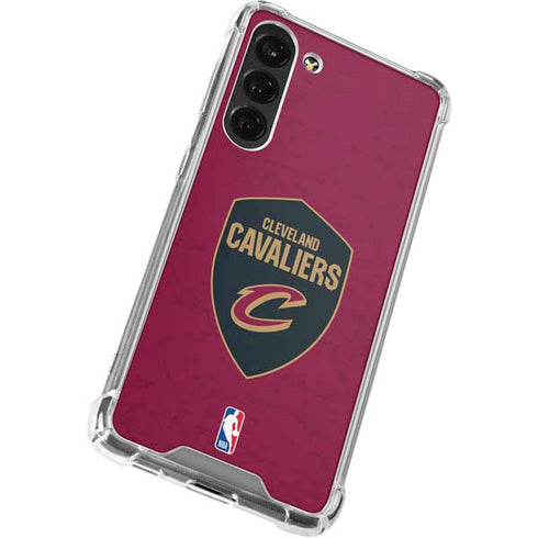 NBA Cleveland Cavaliers Distressed Galaxy S24 FE Clear Case