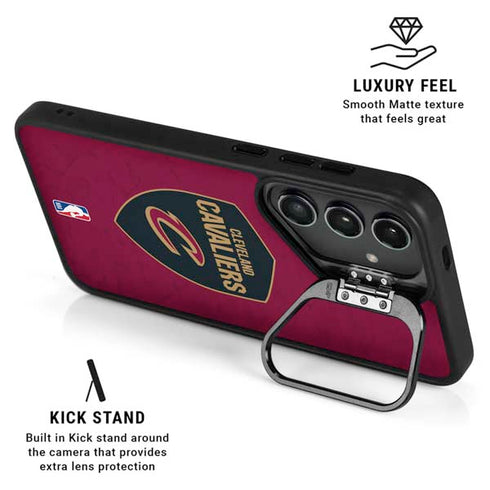 NBA Cleveland Cavaliers Distressed Galaxy S24 FE Kickstand Case
