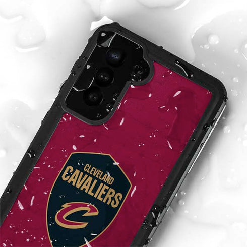 NBA Cleveland Cavaliers Distressed Galaxy S24 Plus Waterproof Case