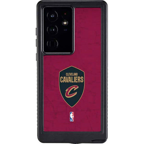NBA Cleveland Cavaliers Distressed Galaxy S24 Ultra Waterproof Case