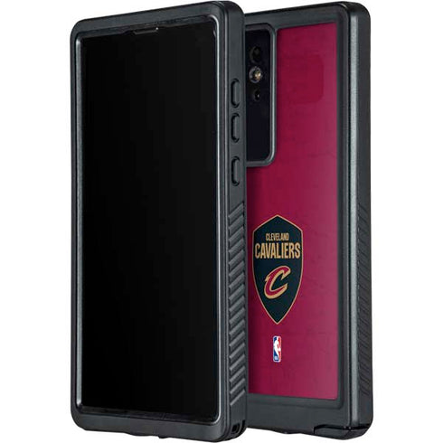 NBA Cleveland Cavaliers Distressed Galaxy S24 Ultra Waterproof Case